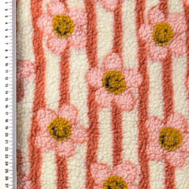 Teddy - Smiling Flowers  - Ecru Pink