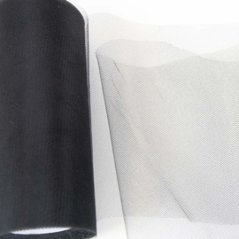 Katia Fabrics - Happy Tule - Rol 15 cm x 20 meter - Black 15