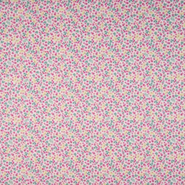 Katoen Print | Flowers | Bright Pink 043