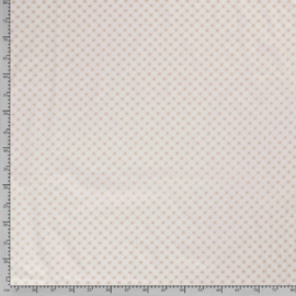 Katoen Print Kerst - Ster - Off White 