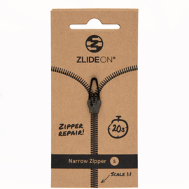 ZlideOn - Narrow Zipper S  - Ritstrekker - Black