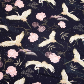Katia Fabrics - Ecovero viscose - Black Heron Sakura
