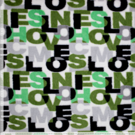 Bont - Letters - Green . Grey . Black