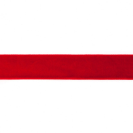 Fluweelband - 25 mm - Rood