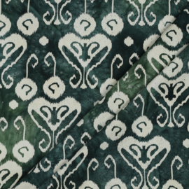 Katoen Print - Batik - Emerald 002