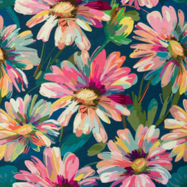 Swafing Tricot - Viscose Jersey - Watercolored Flowers - Ariella