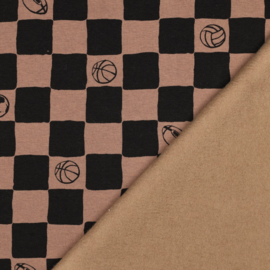 Verhees Jogging    - Checks   - Sports - Brown Black
