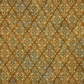 Katoen Print - Batik - Ochre 002