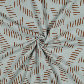 Double Gauze - Lines - Nile