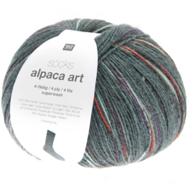 Rico Design - Socks - Alpaca Art 4 ply - Ivy 005