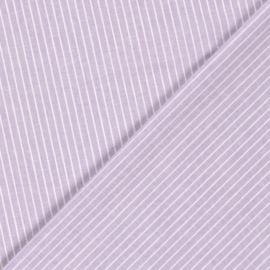 Linnen Katoen -Chambré - Streep  - Lilac 043