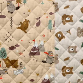 Stepped - Quilted  - Double Sided -  Bears   - Preorder