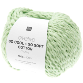 Rico Design - Creative - So Cool + So Soft Cotton Chunky - Pastel Green 025
