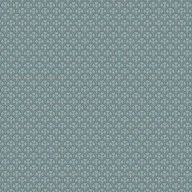 Katoen Poplin - Flowers - Teal