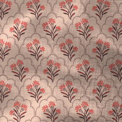 Double Gauze - Field Flowers   - Soft Pink