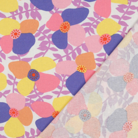 Nerida Hansen - Linnen Viscose  - Lema Poppies    - Lavender