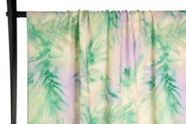 Atelier Jupe -  Viscose Tropical Tie Dye - Lilac Green