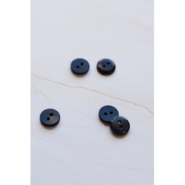 Mind the Maker | 2 - hole Corozo Button - 11 mm - Indigo Night