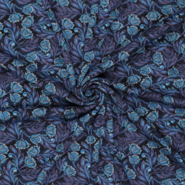 Punta di Roma  - Knitted  - Indian Flowers - Blue