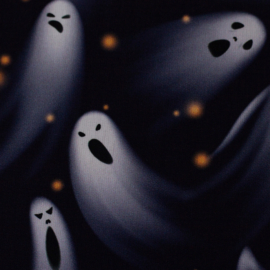 Swafing Katoen - Boo Halloween - Ghosts