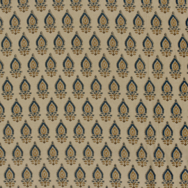 katoen Print - Voile - Batik -  Abstract    - Sand