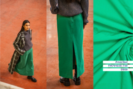 Fibremood editie 31- Katoen Mix Twill - Peach and Polish - Green -  Maribel