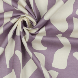 Cotton Voile Abstract - Lilac