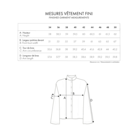 Atelier Brunette - LA Chemise Amirale  - Paper Sewing Pattern
