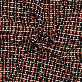 Verhees - LENZING™ ECOVERO™ - Geoprint   - Black Stone