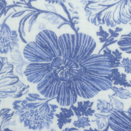 Swafing - Double Gauze - Blue Flowers