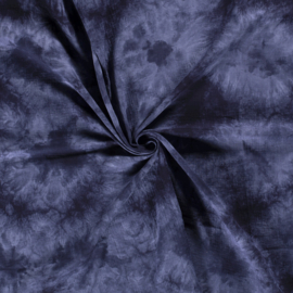 Double Gauze -  Tie Dye - Dark Blue