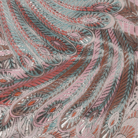 Verhees Textiles - Jacquard - Feathers -  Pink