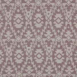 Double Gauze Jacquard - Aztec - Aubergine