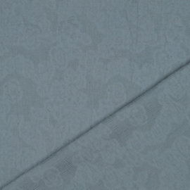 Katoen Jacquard - Abstract - Ocean Green