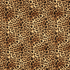 Swimpants Fabric  - Recycled  - Quick Dry  - Leopard   - Brown