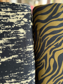 Keperkatoen - Painted Stripes - Jeans Off White