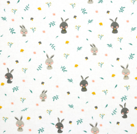 Flannel - Verhees Textiles - Bunny White