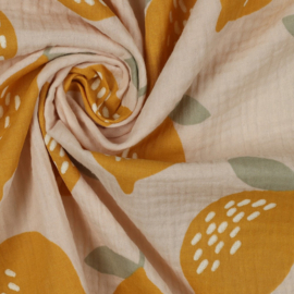 Double Gauze - Lemon - Sand