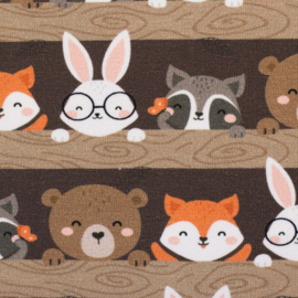 Swafing Tricot Jersey  - Gary - Animals  - Brown