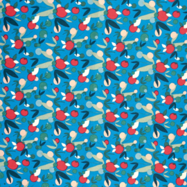 Katia Fabrics - Poplin Katoen - Blue Nuts