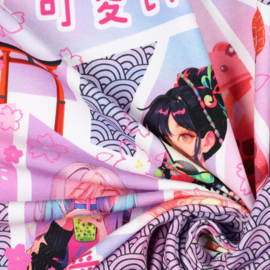 Tricot Print - Manga - Pink
