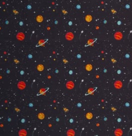 Katoen Print | Swafing -  Space - Dark Blue