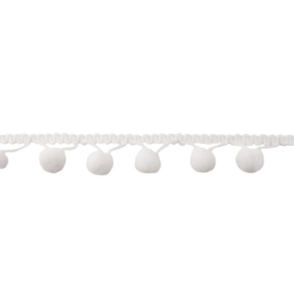Bolletjesband -  24mm - Off White