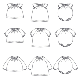 Ikatee Pattern | Hanoi  Blouse , Dress and Romper  - Baby 1M/4Y
