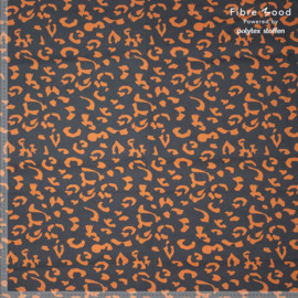 Fibremood  - Flora - Denim Leopard Print - Black Brown ( verkleuring op de naad )