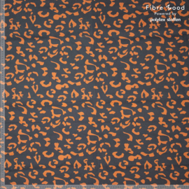 Fibremood  - Flora - Denim Leopard Print - Black Brown