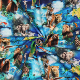 Verhees Textiles - Sweat Animals - Blue