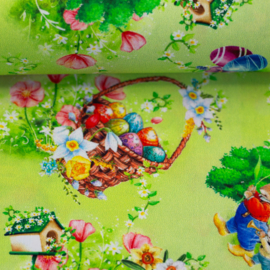 Swafing - Katoen Print - Happy Easter - Easterbunny Forest