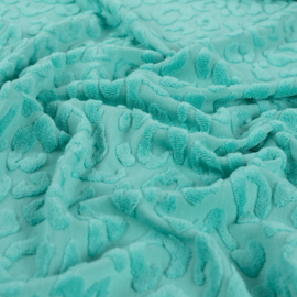 Badstof - Animal Print - Aqua