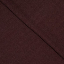 Woven Cotton Crepe  - Burgundy